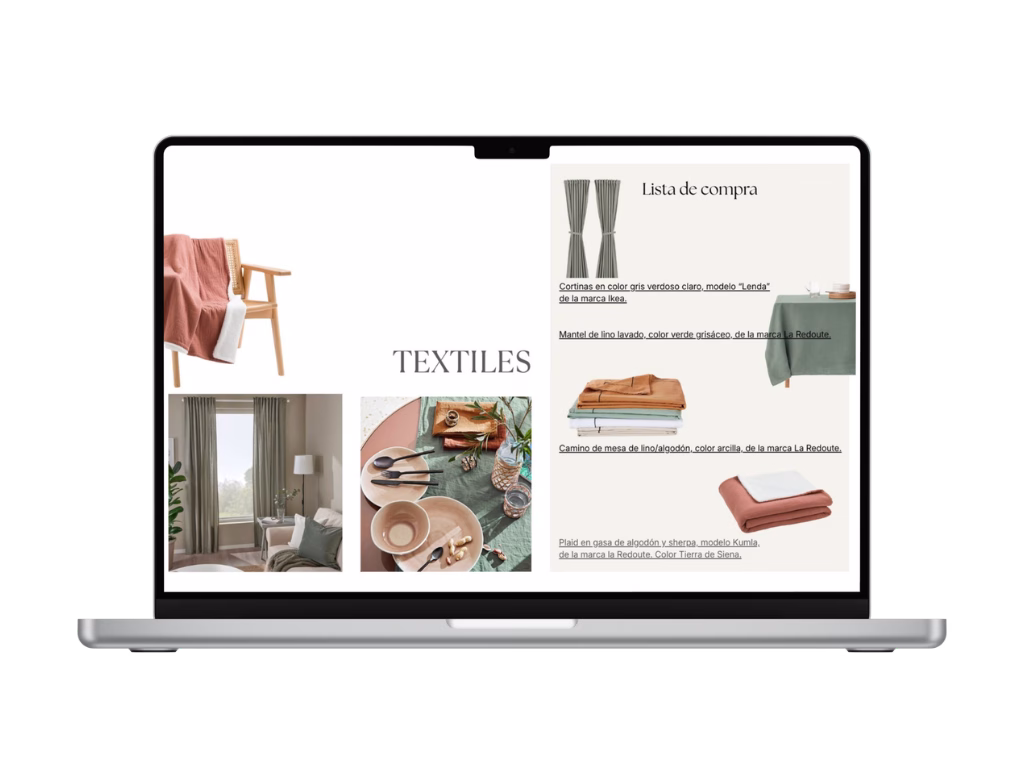 Proyecto de decoración por habitación en Granada